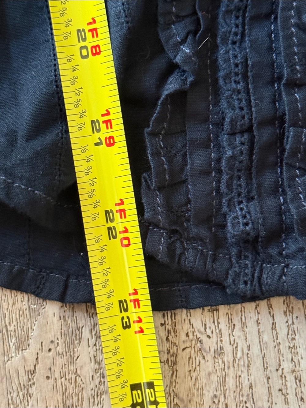 Hollister Black Ruffle-Front Button Shirt - Picture 5 of 7